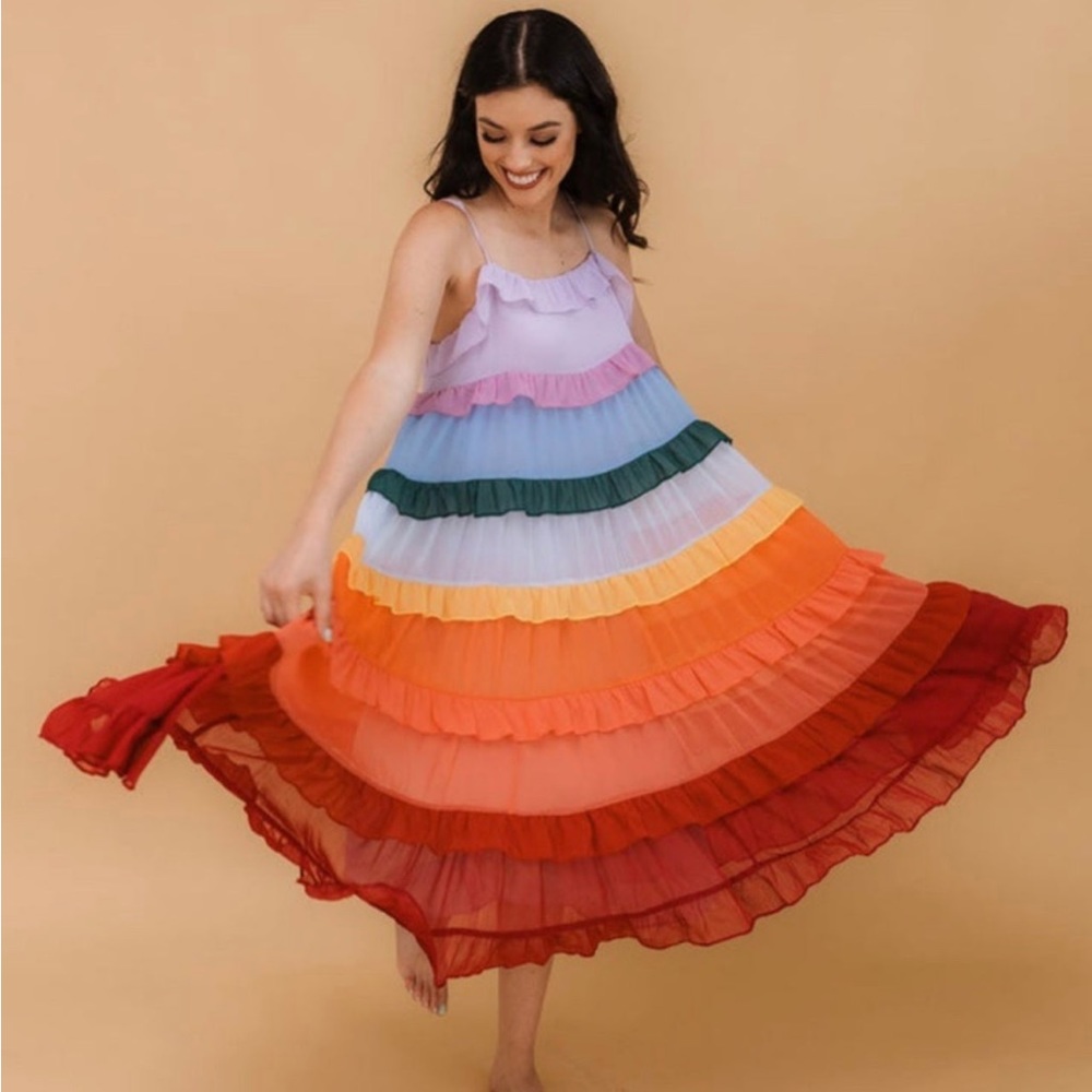 ❌ SOLD NWT Storia Rainbow Dress